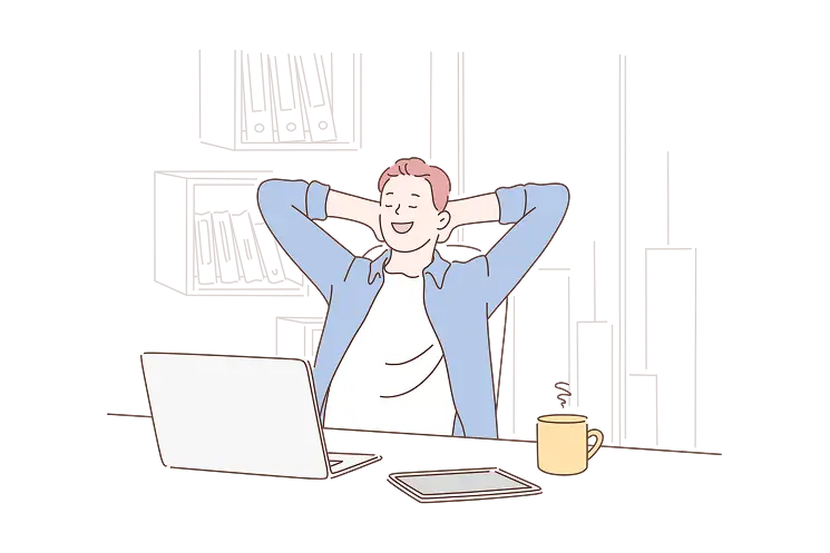 WordPress運用の悩みを抱えるイラスト